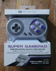 MY ARCADE Super Gamepad Wireless Controller for NES Classic, Wii, Wii U